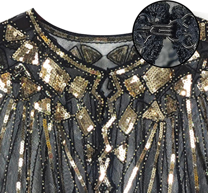 1920er Damen-Umschlagtücher, Stola für Abendkleid, Retro Schal für Hochzeitsparty, Brautschal für Ga