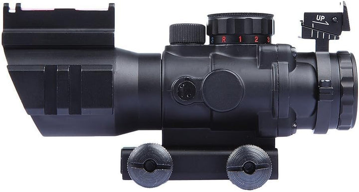 Minidiva® 4x32 mm Tactical Scope, mit Rot Gruen Blau 3 Helligkeit, Lichtwellenleiter Scope