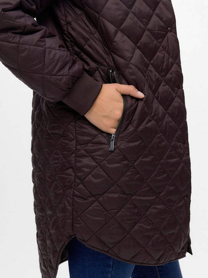 VERO MODA Female Mantel VMHAYLE Steppjacke | Coat Chocolate Torte XS, Chocolate Torte XS