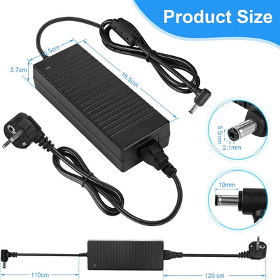 HOUHUI 12V 10A Netzteil Adapter,Netzadapter Transformator,AC 100-240V~50/60hz bis DC 12V 10 Amp 120W
