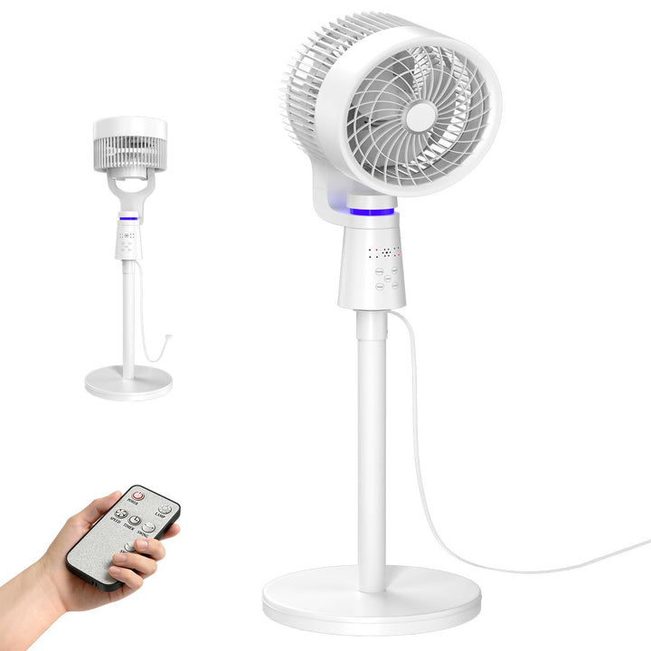 LZQ Standventilator leise 40W Turmventilator mit Fernbedienung, 3 Stufen & 3D Oszillation, Bodenvent