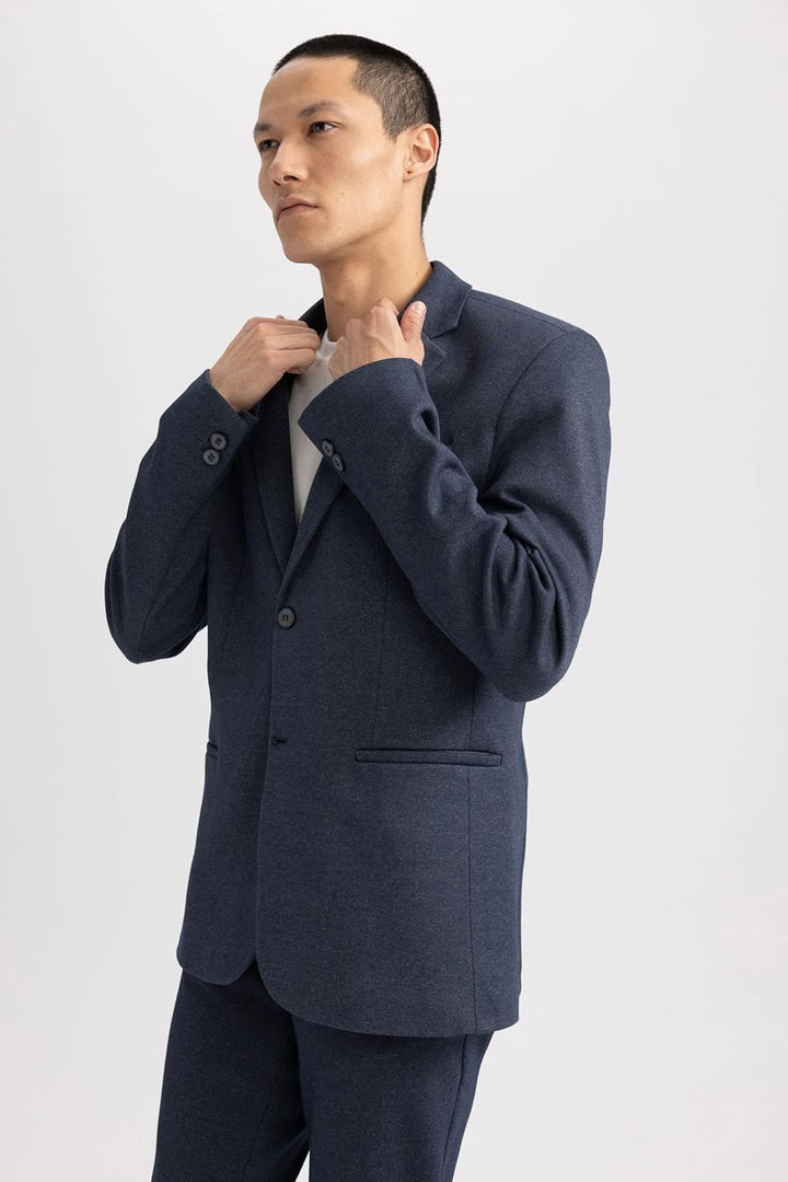 DeFacto Herren Blazer 48 Navy, 48 Navy