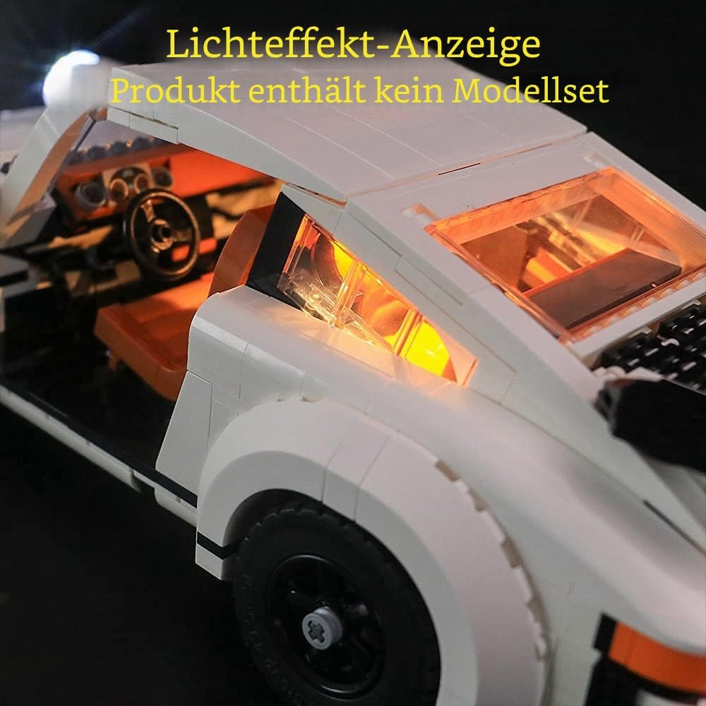GEAMENT LED-Licht-Set für 2021 Porsche 911 – kompatibel mit Lego 10295 Creator Expert Modell (Lego S