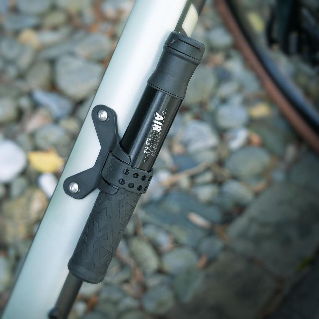 SKS GERMANY Airflex Explorer CLIK TEC Minipumpe | Fahrradpumpe für das CLIK VALVE-System, ausziehbar
