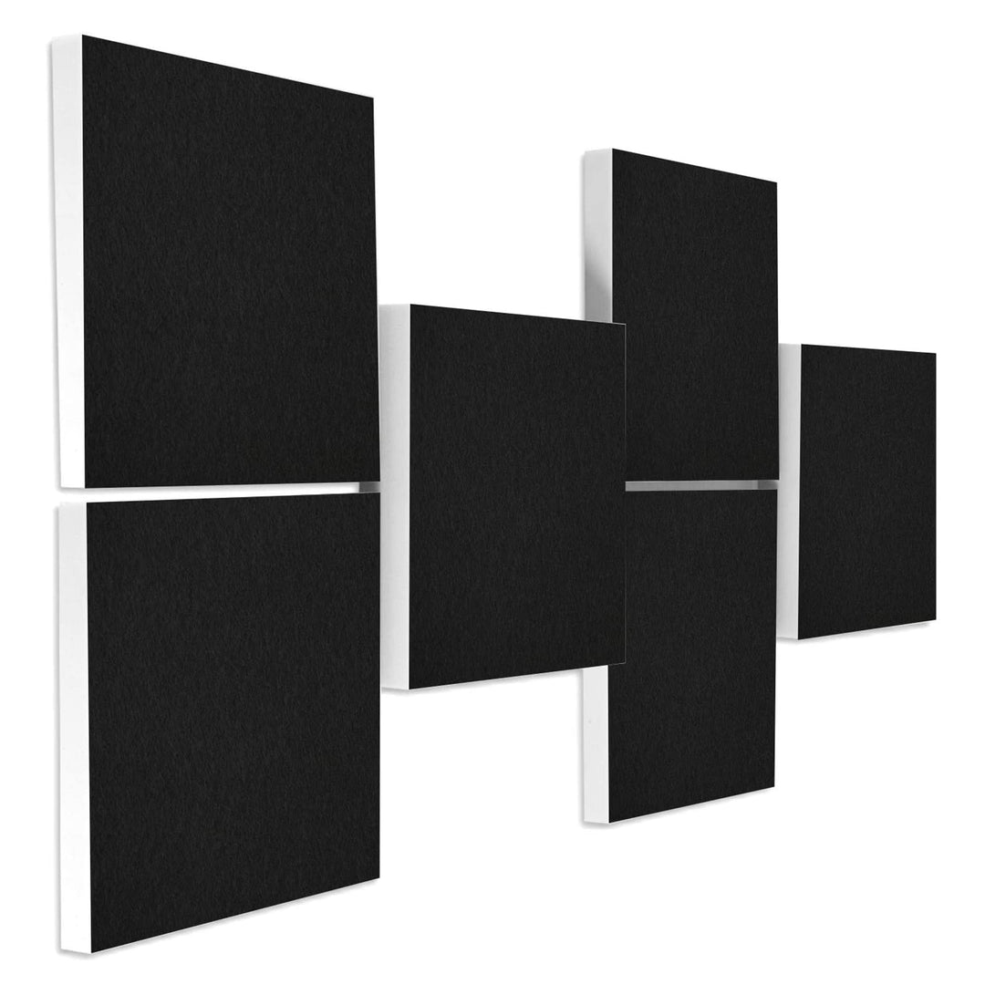 platino24 Schallabsorber COLORE 6 Paneele I 3D Akustikpaneele mit Akustikfilz aus Basotect ® G+ I st