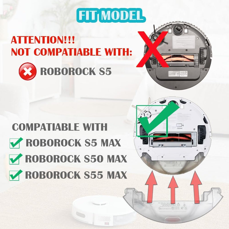 Ytaland Ersatz Wassertank für Roborock S5 MAX S50 MAX S55 MAX Roboter Staubsauger Teile