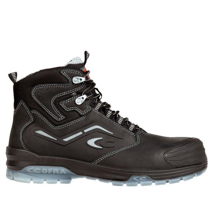 Cofra 20570-000.W40 GIOTTO BLACK S3 CI SRC Sicherheitsstiefel, Schwarz/Grau, Grösse 40 40 EU, 40 EU