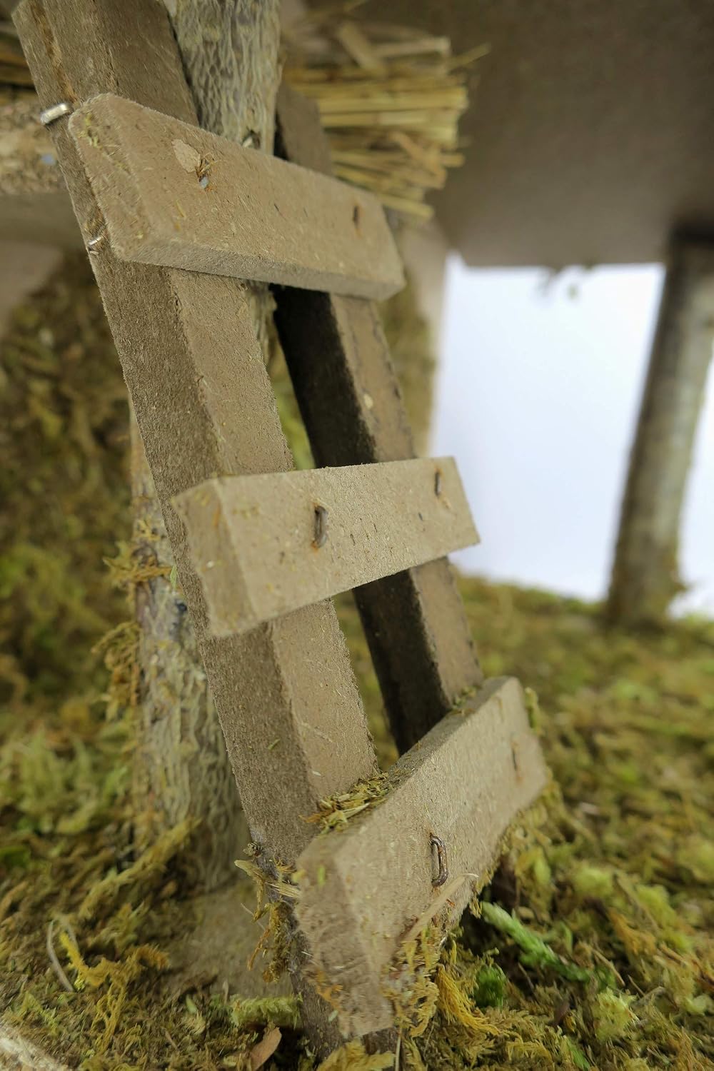 BERTONI Mooshütte aus Holz, Kork, mit Leiter, Mehrfarbig, Einheitsgrösse