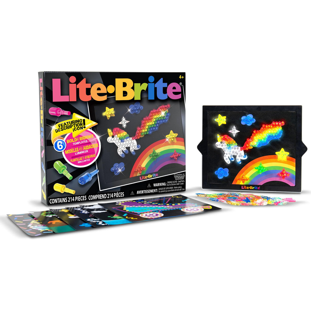 Basic Fun 2215 Lite-Brite Ultimate Classic, Light Up Drawing Board, LED Drawing Board with Colours,