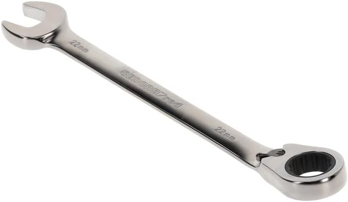 GEDORE red Ringratschenmaulschlüssel, umschaltbar, SW 22 mm, abgewinkelt, flach, 12-kant, Schraubens