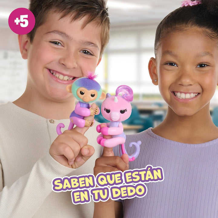 Bizak Fingerlings 61853181-1, magische Farben, interaktives Haustier mit über 70 Geräuschen und Bewe