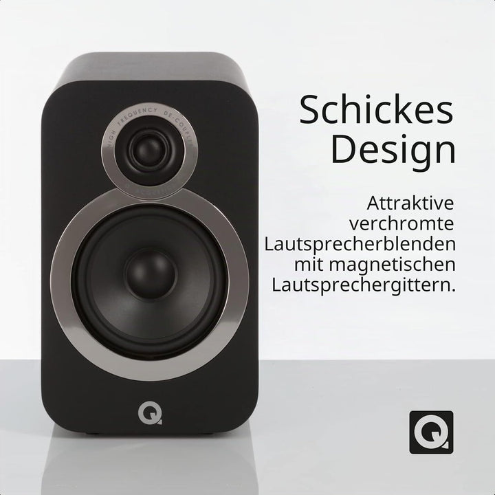 Q Acoustics 3030i Kompaktlautsprecher Paar Graphite-Grey Grau, Grau