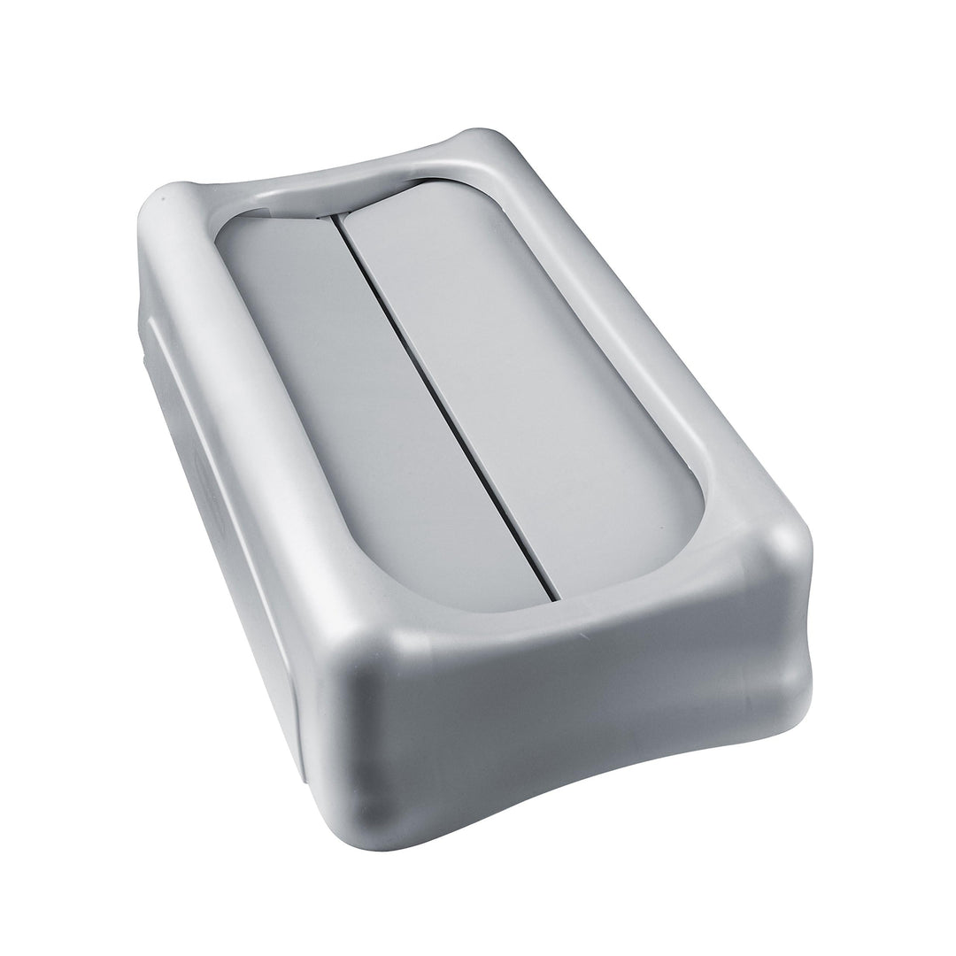 Rubbermaid Commercial Products Slim Jim Deckeleinheit für Recyclingstation für Flaschen, grau, 1 gra
