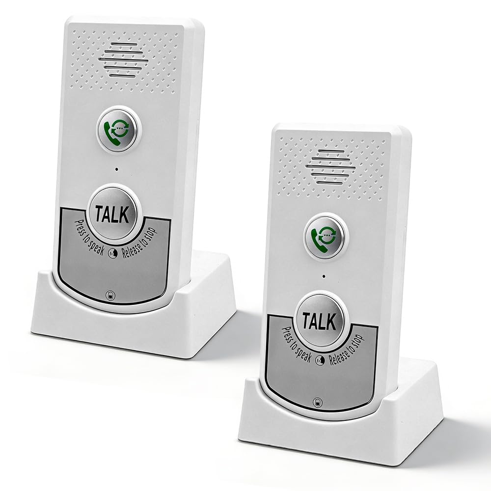Gegensprechanlage mit Funkklingel, Gegensprechanlage Funk mit Akku, Smart Funk Sprechanlage mit 38 K