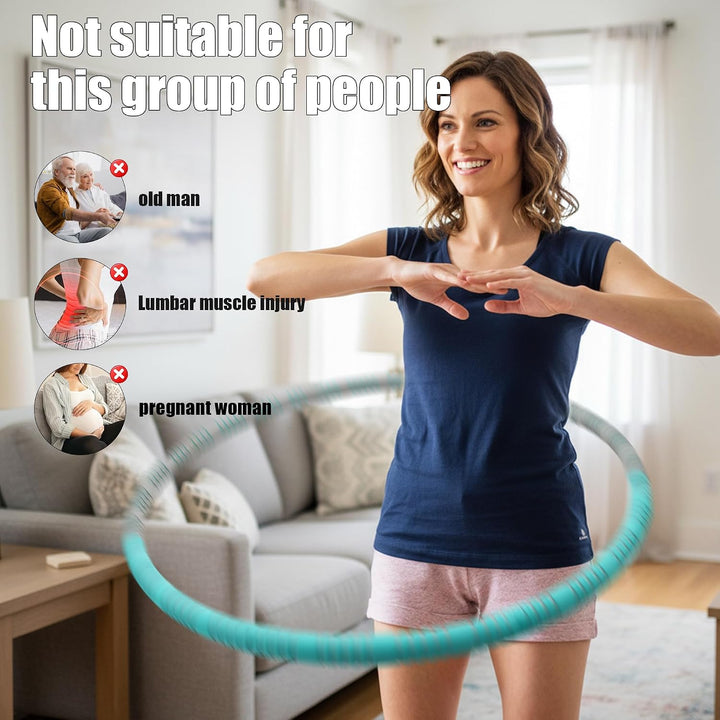 Hula Hoop Reifen Erwachsene, 8 Teile abnehmbar, Gewicht und Grösse können angepasst Werden - 1,1kg,