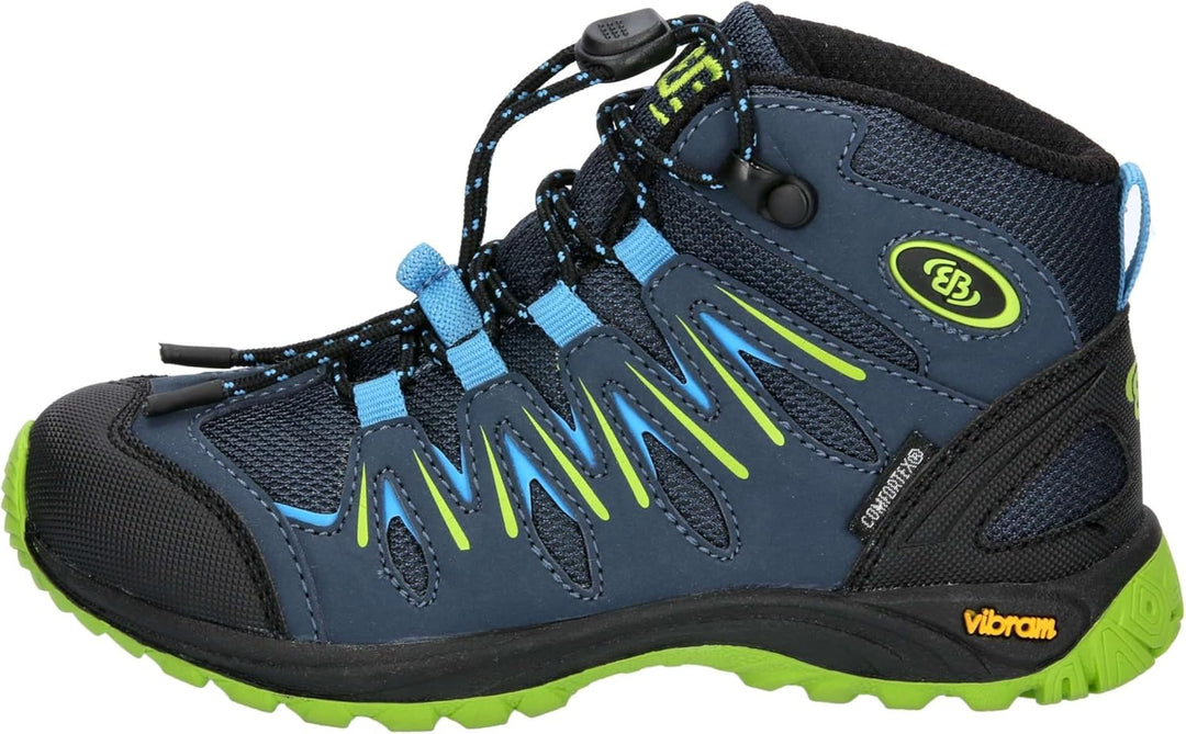 Brütting Mädchen Expedition Kids High Cross-Laufschuh 35 EU Marine Blau Lemon, 35 EU Marine Blau Lem