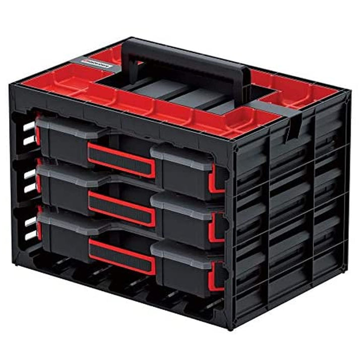 Kistenberg Sortimentskasten SET Werkzeugkoffer Sortierbox Kleinteilemagazin (inklusive 3x Sortiments