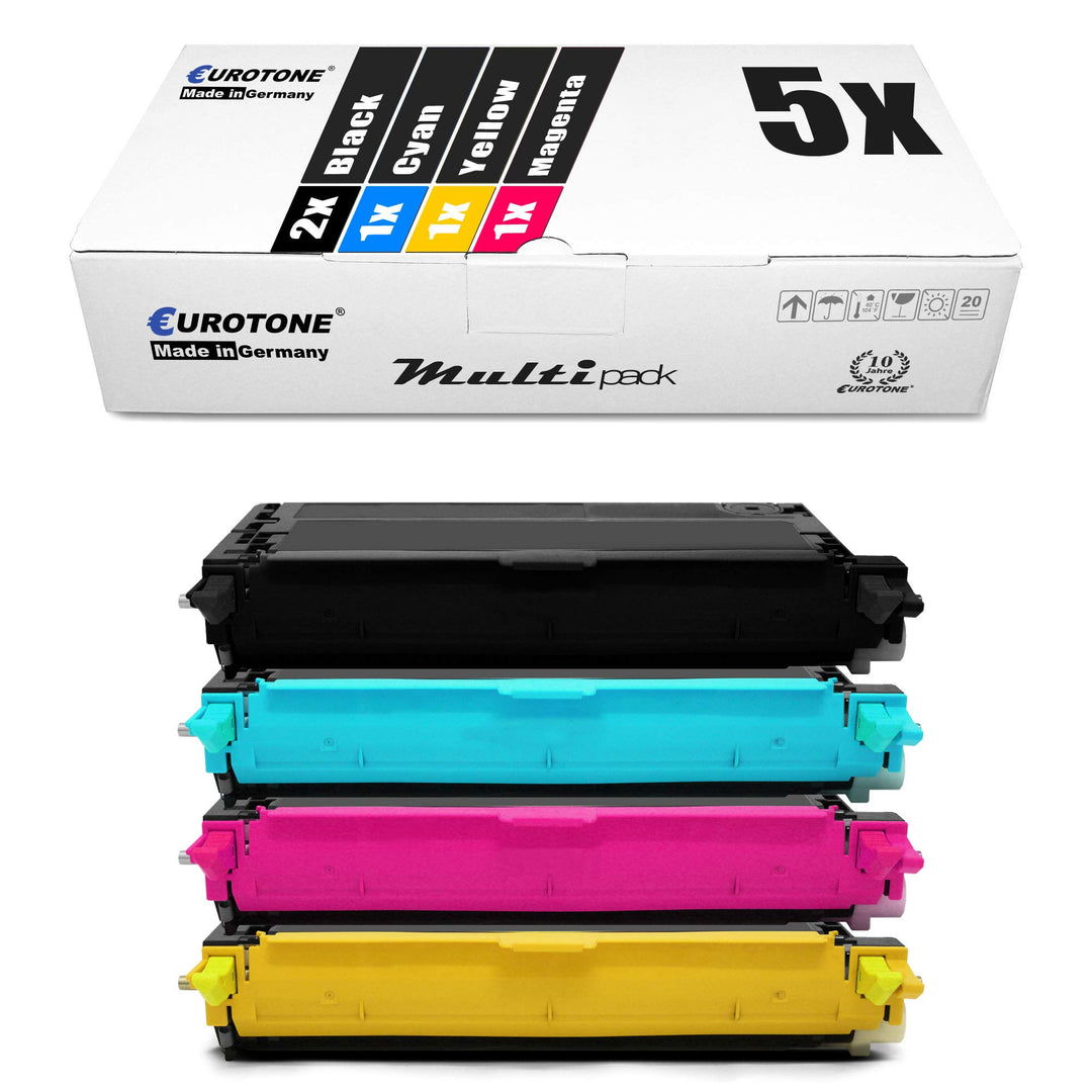 5X Müller Printware Toner für Epson Aculaser C 2800 DN N DTN ersetzt Black Cyan Magenta Yellow Set a