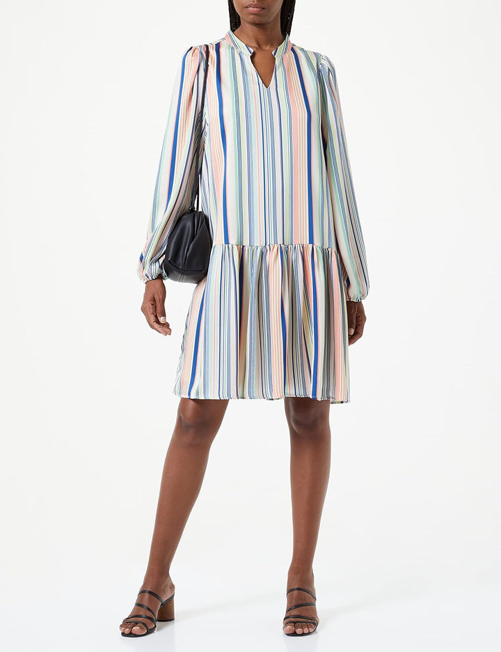 Damen Kleid S Blau Grün Mehrfarbig, S Blau Grün Mehrfarbig