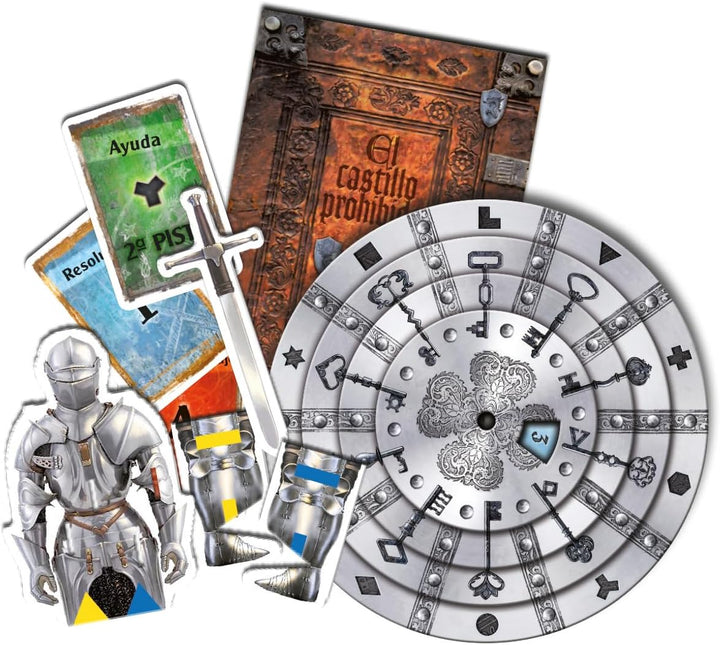 Devir Exit Escape-Room-Spiel, BGEXIT4, Sortiert, One Size Die Verbotene Burg (spanische Ausgabe), Di
