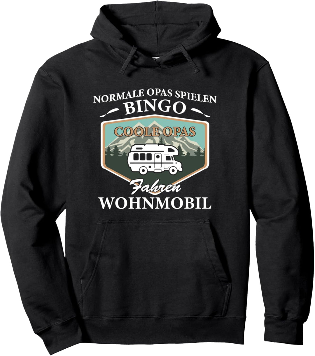 Normale Opas Spielen Bingo Coole Opas Fahren Wohnmobil Pullover Hoodie