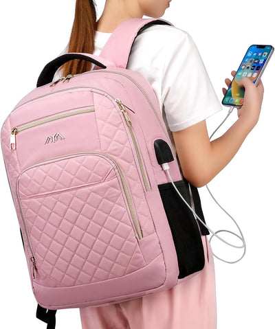 YAMTION Schulrucksack Mädchen Teenager, Rucksack Schule Laptop Rucksack für Damen Daypacks für 15.6