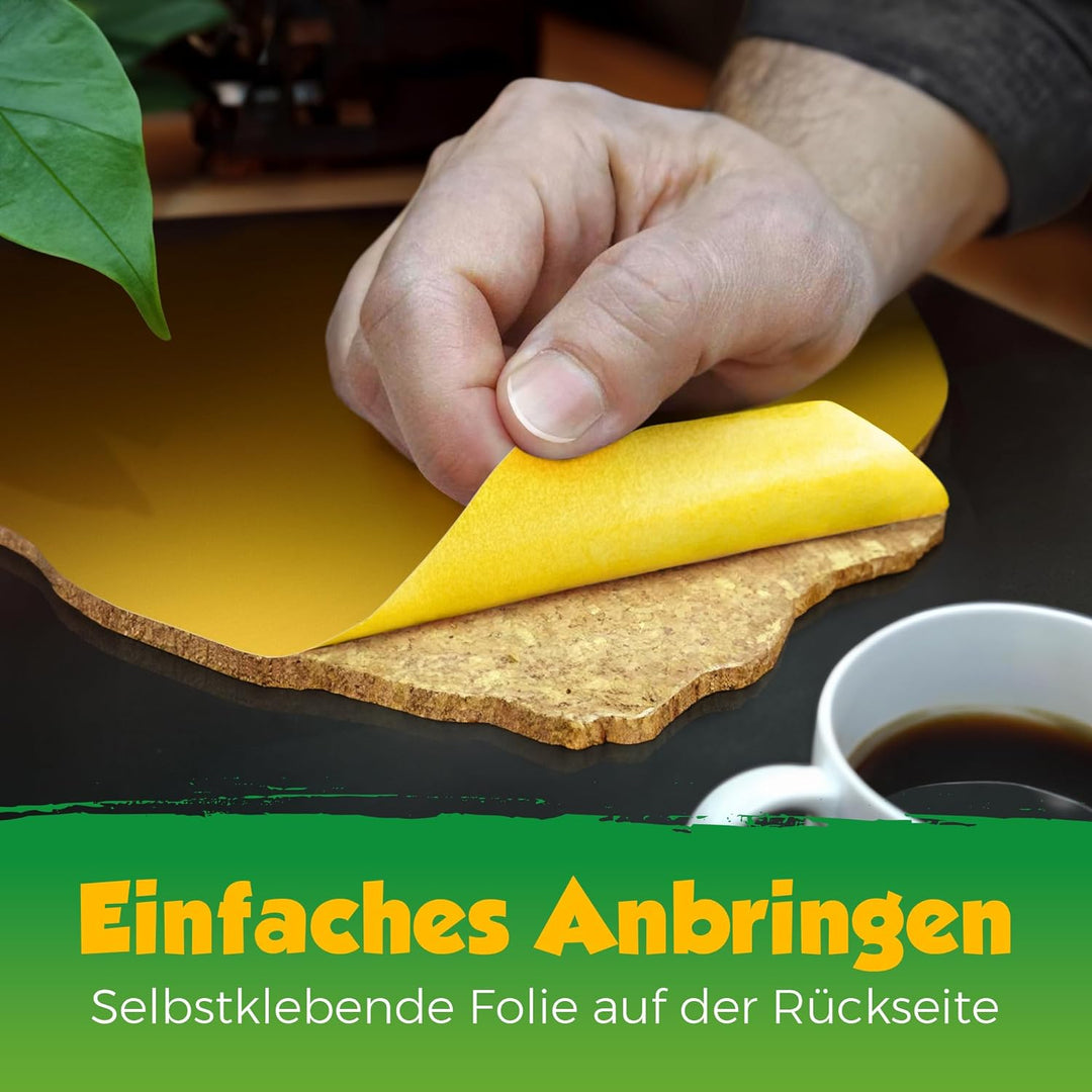 Deutschland als Pinnwand aus Kork XXL 70x50 cm | Umrisse Deutschland zum Pinnen und als Wanddeko | T