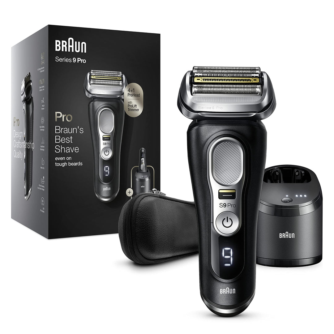 Braun Series 9 Pro Premium Rasierer Herren mit 4+1 Scherkopf, Elektrorasierer mit ProLift Trimmer, 5
