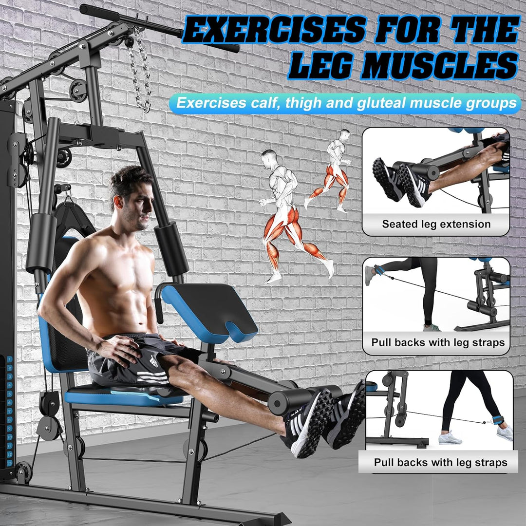 WINNOW Heim Gym Multifunktionales Ganzkörper-Heimfitnessgerät für Heimtrainingsgeräte Trainingsgerät