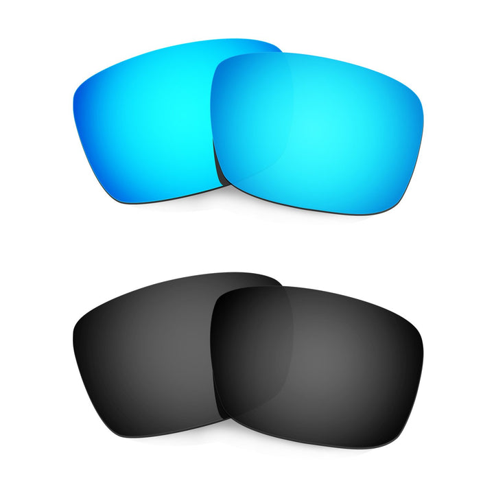 HKUCO Plus Mens Replacement Lenses For Oakley Fuel Cell Sunglasses Blue/Black Polarized