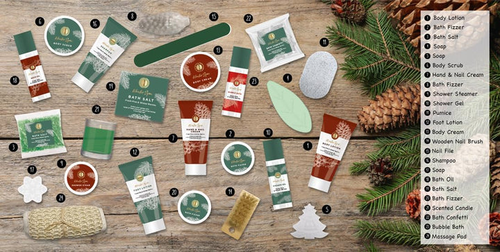 WINTER SPA Adventskalender für Frauen 2024 - XXL Wellness Adventskalender für Damen - Körperpflege