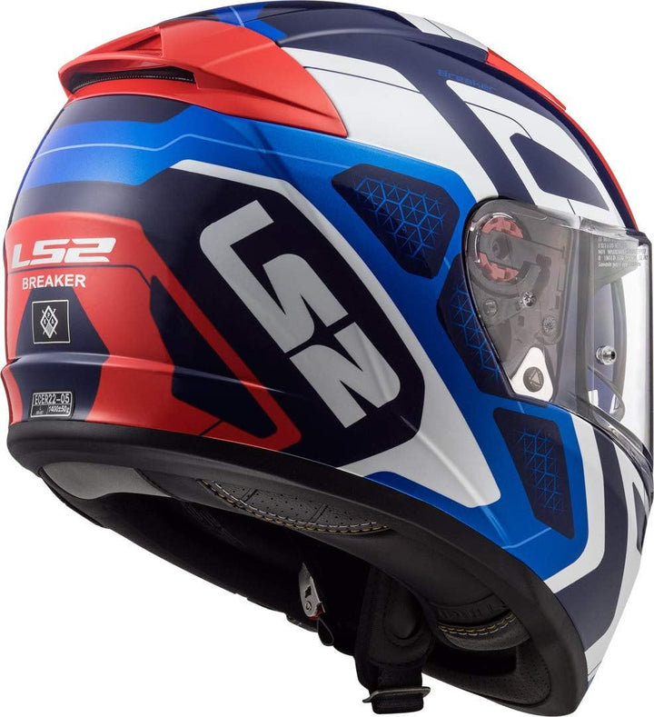LS2 Herren NC Motorrad Helm, Blau/Weiss/Rot, S S Blau/Weiss/Rot, S Blau/Weiss/Rot