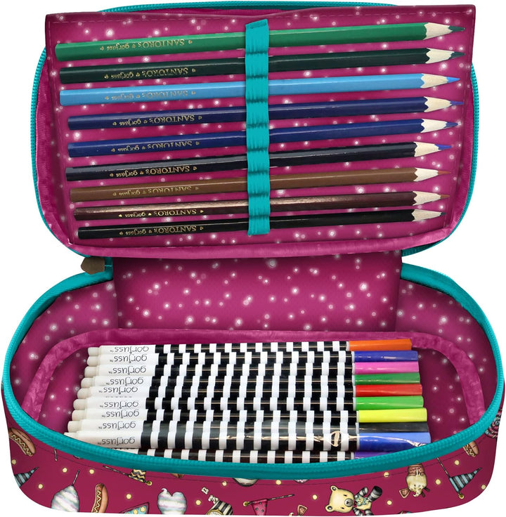 Santoro 1046GJ11 Faltbarer Federmäppchen, 45 Stück. Gorjuss Fairground Fireworks 12,5 x 22 x 6 cm, b