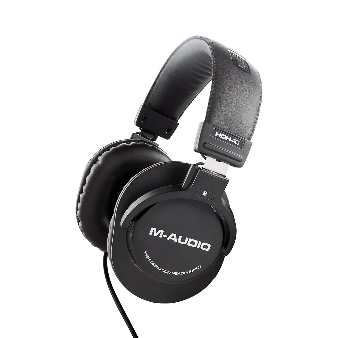 M-Audio HDH40 – Over-Ear Studiokopfhörer mit geschlossenem Design, flexiblem Bügel und 2.7m Kabel fü