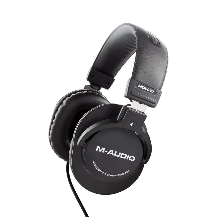 M-Audio HDH40 – Over-Ear Studiokopfhörer mit geschlossenem Design, flexiblem Bügel und 2.7m Kabel fü