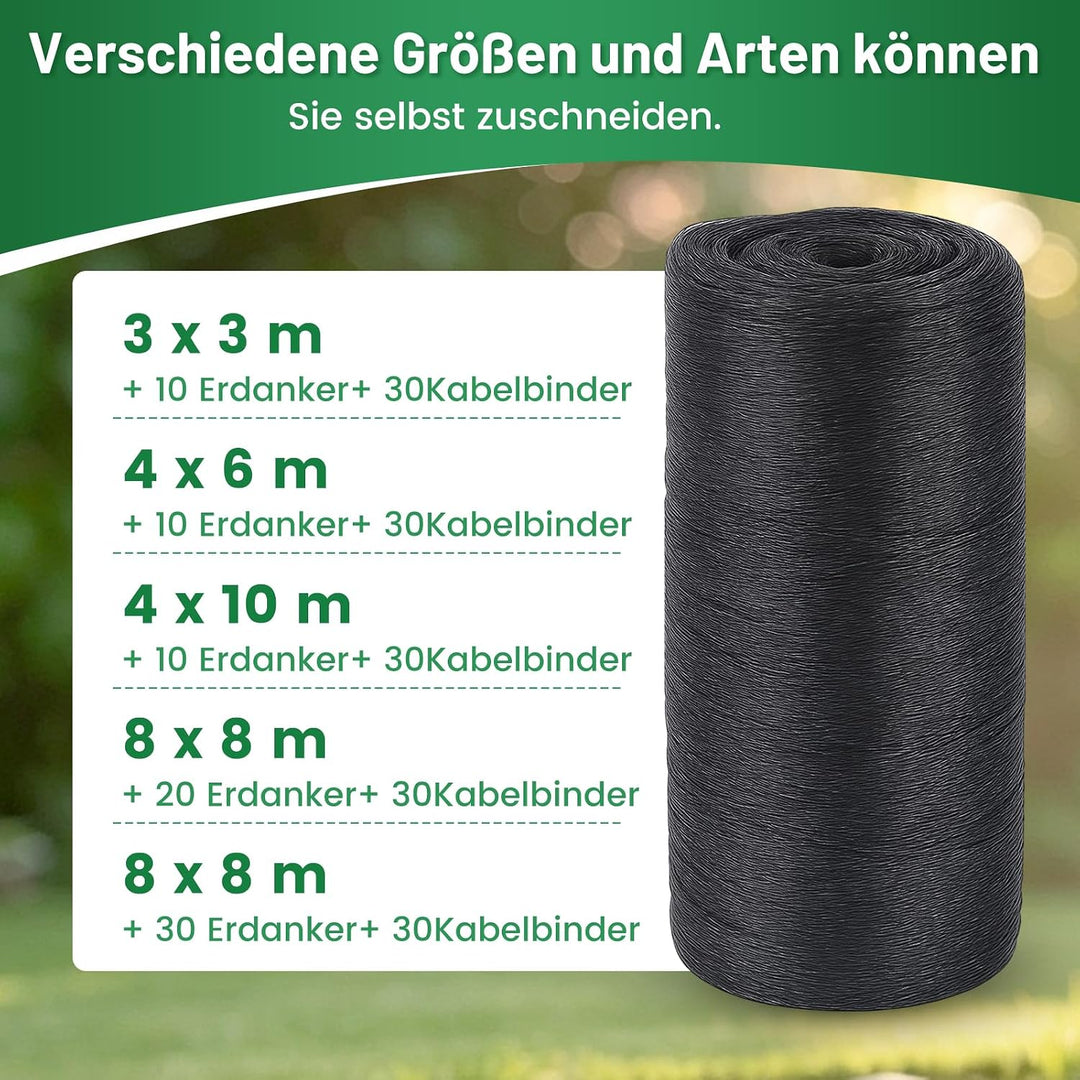 Teichnetz - 4x6m I Vogelschutznetz Katzennetz für Balkon, witterungs- &amp; UV-beständig I Teich Netz fe