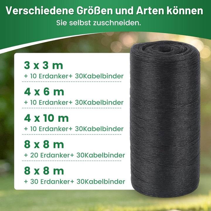 Teichnetz - 4x6m I Vogelschutznetz Katzennetz für Balkon, witterungs- &amp; UV-beständig I Teich Netz fe