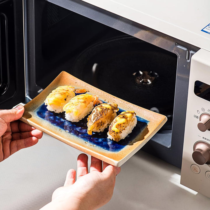 UNICASA Japanisches Geschirr 8er Set, Sushi Geschirr Set Mit Sushi Teller, Dipschalen,Essstäbchen un