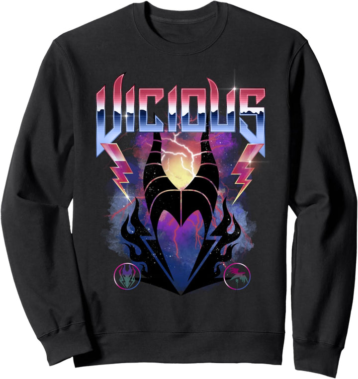 Disney Villains Maleficent Vicious Rock Portrait Sweatshirt