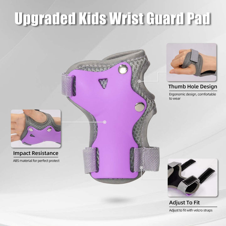 LANOVAGEAR Knieschoner Kinder 2-16 Jahre Schoner Inliner Kinder - Skate Protektoren Set-6er - Kniesc