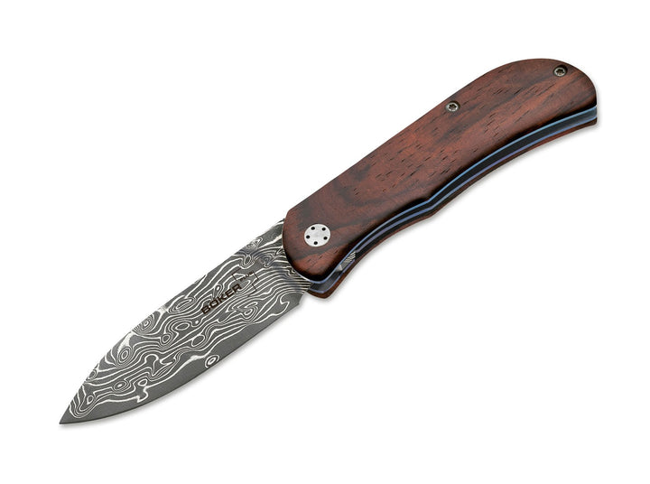 Böker Plus Exskelibur II Taschenmesser Cocobolo Damast, Cocobolo Damast