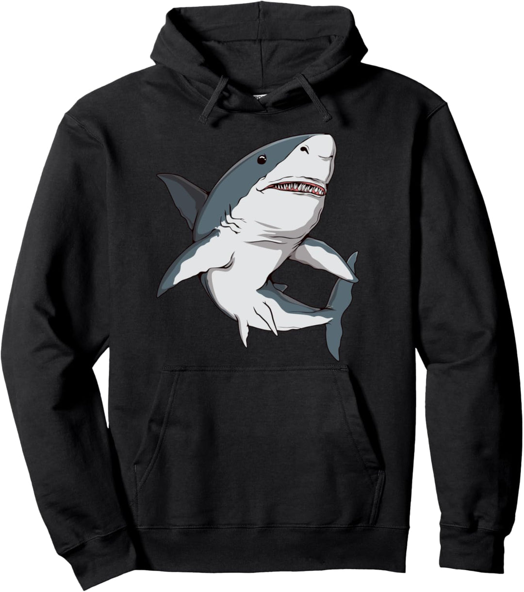 Hai Bild Zeichnung Design Haifisch Hai Pullover Hoodie