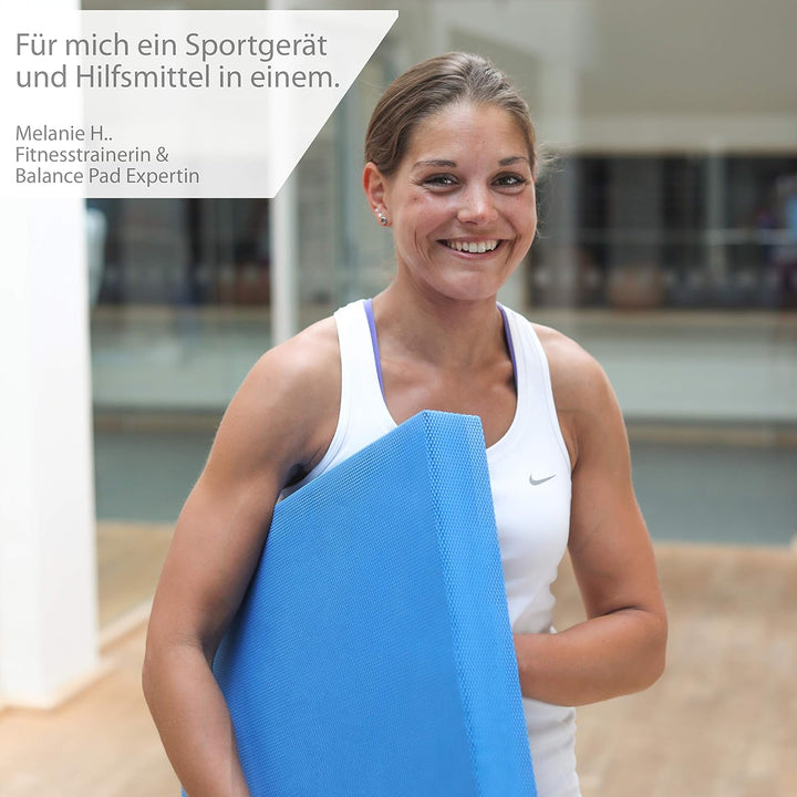 ALPHAPACE Balance Pad inkl. gratis Übungsposter - Innovatives Balance-Kissen für optimales Ganzkörpe
