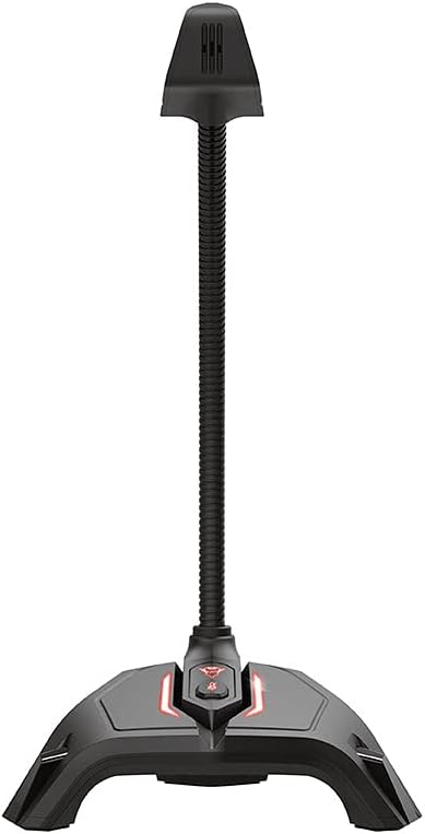 Trust Gaming GXT 215 Zabi USB Mikrofon für Streaming, Kompaktes Format, Gaming-Mikrofon mit LED-Bele
