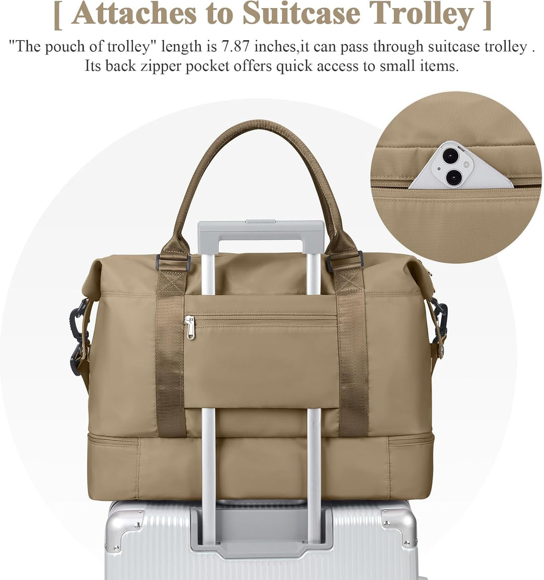 Reisetasche Damen Handgepäck Tasche Sporttasche Weekender Bag Schwimmtasche Wasserdicht Travel Bag D