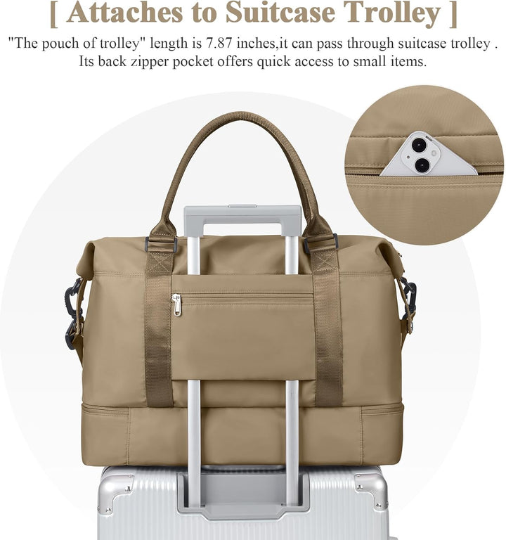 Reisetasche Damen Handgepäck Tasche Sporttasche Weekender Bag Schwimmtasche Wasserdicht Travel Bag D