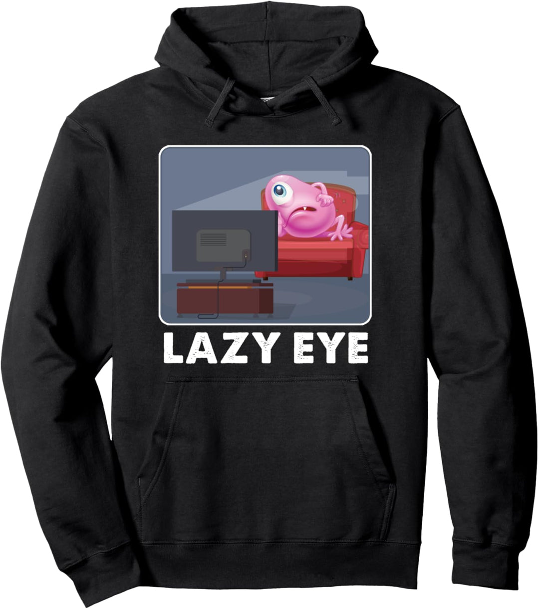 Faul Auge Ausserirdischer Fernsehen TV Erholung Geschenk Pullover Hoodie