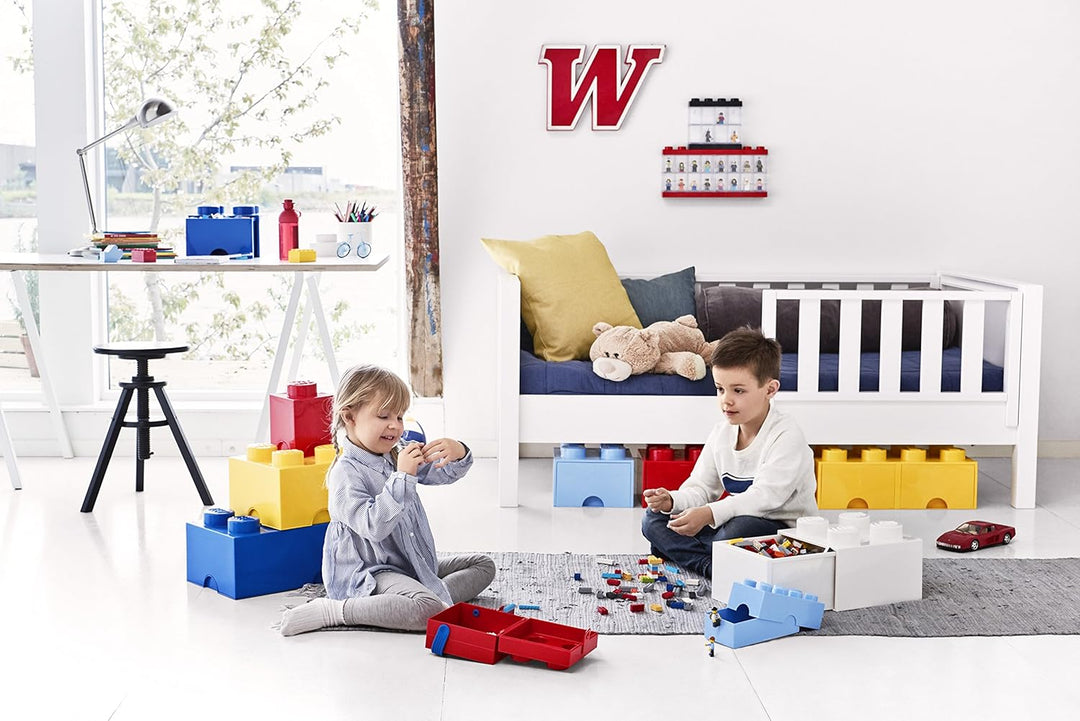 Room Copenhagen Schublade 4 Noppen, 1 Fach, stapelbare Box, 4,7 l 40051730 Rot 25 x 25,2 x cm, Rot