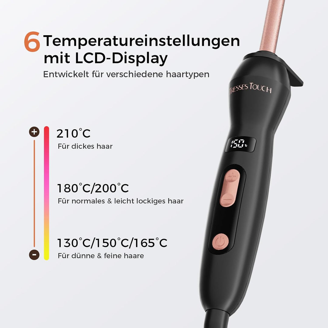 Lockenstab Kleine Locken, Mini Dünner Lockenstabe 10MM
