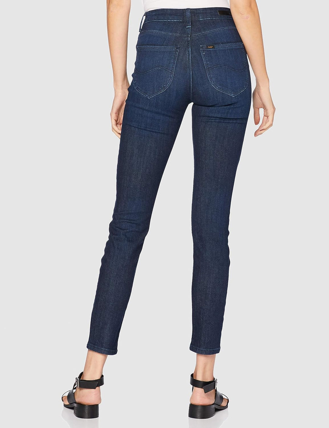 Lee Jeans Damen Skinny Jeans Scarlett Stretch Deluxe 27W / 35L Blau (Dark Salida Kc), 27W / 35L Blau